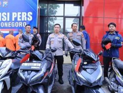 Polres Bojonegoro Ungkap Sindikat Curanmor, Lima Tersangka Diamankan