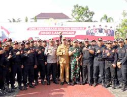 Polres Lamongan Gelar Apel Kebangsaan dan Doa Bersama Jogo Lamongan 2025