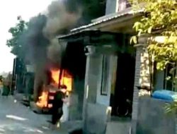 Ruko di Desa Blajo Terbakar, Muspika Kalitengah Bergerak Cepat Evakuasi dan Pemadaman