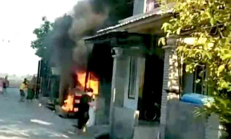 Ruko di desa blajo terbakar