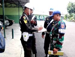 Anggota Kodim Pemalang Terima Sosialisasi dari Subdenpom IV/1-2 Pekalongan Terkait Penggunaan Lampu Rotator, Strobo, dan Sirine