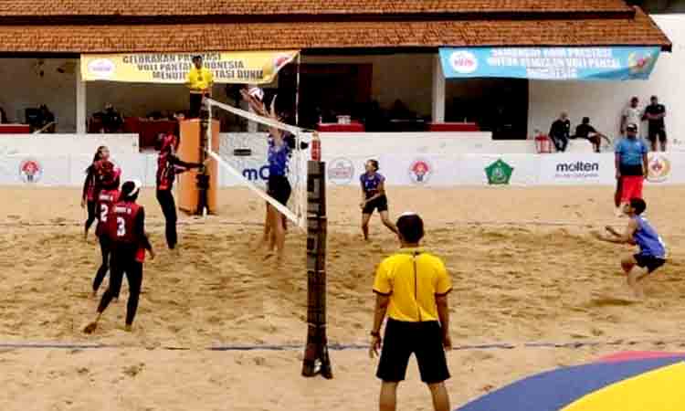 Atlet dan pelatih bola voli indoor