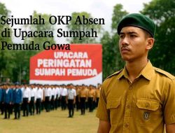 Sejumlah OKP Absen di Upacara Sumpah Pemuda Gowa, Tokoh Pemuda: Jangan Buru-buru Menilai