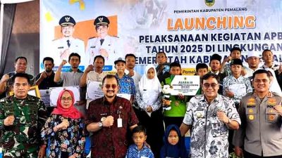 Dandim pemalang hadiri launching kegiatan apbd kabupaten pemalang tahun 2025