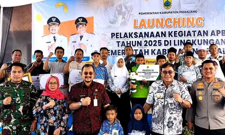 Dandim pemalang hadiri launching kegiatan apbd kabupaten pemalang tahun 2025