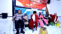 Donor darah warnai hari jadi ke 74 humas polri di bojonegoro