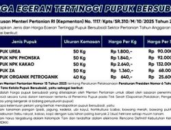 Mulai 22 Oktober 2025, Pemerintah Resmi Turunkan HET Pupuk Subsidi—Petani Diminta Aktif Awasi Penyaluran