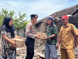 Polres Pasuruan Salurkan Bantuan untuk Korban Kebakaran di Rembang