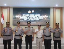 Dua Personel Polri dan Satu ASN Terima Kenaikan Pangkat di Polres Kediri
