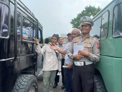 Cegah Kecelakaan, Satlantas Polres Malang Gelar Ramp Check Jeep Wisata Bromo