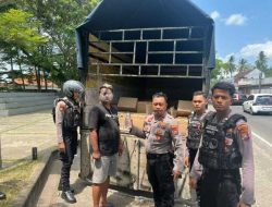 Patroli Polresta Banyuwangi Berhasil Gagalkan Penyelundupan Ribuan Botol Arak dari Bali