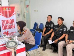 Rayakan Hari Jadi ke-74, Humas Polres Kediri Kota Gelar Donor Darah: Polisi Humanis, Hadir dan Bermanfaat untuk Masyarakat