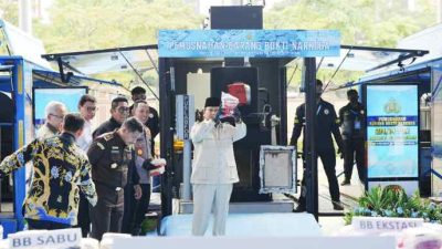 Prabowo Apresiasi Upaya Polri Cegah Peredaran Narkoba di RI