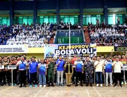 Kapolresta Banyuwangi Buka Kejurprov Bola Voli U-19 Jawa Timur 2025 di GOR Tawang Alun