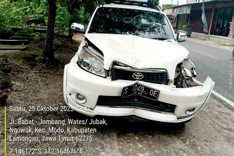 Kecelakaan di jalur babat–jombang km 4