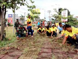 Kodim 0711/Pemalang Bersama Pemda Laksanakan Sinergi Gerakan Menanam Pohon dan Pembersihan Lingkungan