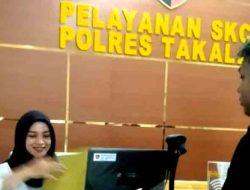 Pelayanan Prima Polwan Cantik di Loket SKCK Polres Takalar