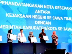 Pemkab Sidoarjo Bersama Kabupaten Kota di Jatim Tanda Tangani Nota Kesepakatan Restorative Justice dan Kesepakatan Bersama Pembangunan Daerah