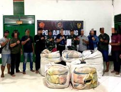 Satgas Pamtas RI–MLY Yonkav 13/SL Gagalkan Penyelundupan Ball Press di Perbatasan