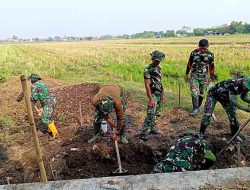 Wujud Kemanunggalan: Satgas TMMD 126 dan Warga Gotong Royong Hadirkan Sumber Air di Desa Kedondong