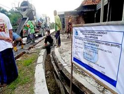 Desa Dumpiagung Genjot Perekonomian Lewat Pembangunan Jalan Rabat Beton