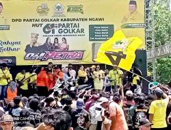 Golkar Ngawi Rayakan HUT ke-61 dengan Pesta Rakyat, Targetkan Tujuh Kursi DPRD