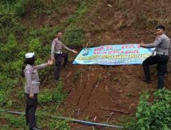 Satlantas Polres Kediri Kota Survei Jalur Rawan Longsor di Jugo