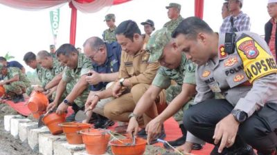 Kapolres Lamongan Terima Kunjungan Kerja Wakil Panglima TNI Di Wilayah Ngimbang