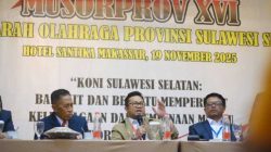 Darmawangsyah Muin Terpilih Aklamasi Pimpin KONI Sulsel, Targetkan Kebangkitan Prestasi Menuju PON 2028