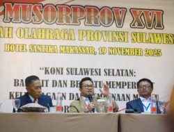 Darmawangsyah Muin Terpilih Aklamasi Pimpin KONI Sulsel, Targetkan Kebangkitan Prestasi Menuju PON 2028
