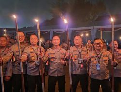 Kapolres Kediri Ikuti Malam Renungan Nilai-Nilai Ksatria Bhayangkara