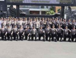 Polres Lamongan Gelar Apel Penerimaan Latihan Kerja Siswa Diktuk Bintara Polri TA 2025