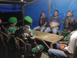 Personel Koramil 1426-06/Mapsu dan Tokoh Masyarakat Gelar Patroli Gabungan di Sanrobone