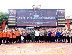 Kapolres Ngawi Pimpin Apel Gelar Kesiapan Tanggap Darurat Bencana Hidrometeorologi