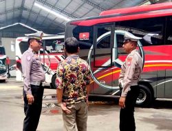 Operasi Zebra Semeru 2025, Satlantas Polres Ngawi Laksanakan Ramp Check Angkutan Umum