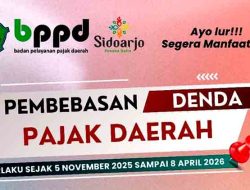 Pemkab Sidoarjo Bebaskan Sanksi Administratif Pajak Daerah Tahun 2025