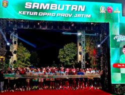 Ribuan Warga Ngawi Meriahkan “Mlayu Bareng 80 Tahun Provinsi Jawa Timur” di Alun-alun Ngawi, Dandim: Ngawi Ramah Luar Biasa