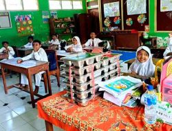 Siswa Sambut Antusias Program Makan Bergizi Gratis Polres Ngawi