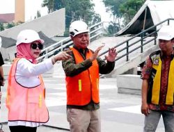 Wabup Sidoarjo Kembali Sidak Progres Pengerjaan Revitalisasi Alun-alun Sidoarjo