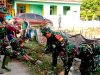 Babinsa Koramil 02/Taman Pelopor Kebersihan, Ajak Warga Giat Karya Bakti di Sokawangi