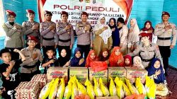 Bakti Sosial Dit’reskrimum Polda Kaltara HUT Reserse Polri ke-78 di Panti Asuhan Yatim dan Dhuafa Rita Walidah Aisyiyah Tanjung Selor