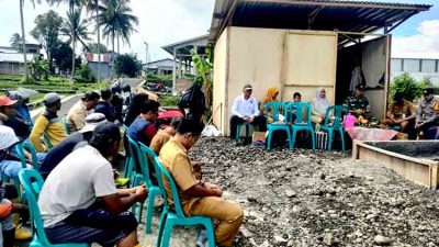 Danramil Moga Laksanakan Peletakan Batu P