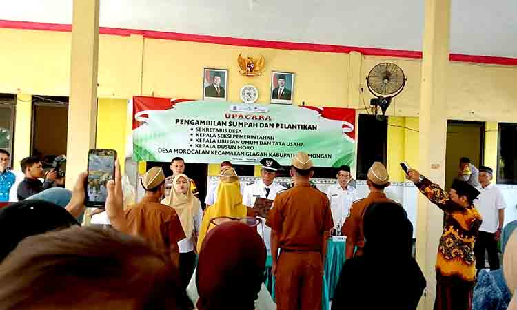 Empat Perangkat Desa Morocalan Resmi Dilantik