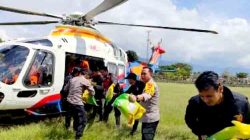 Helikopter Polri Bawa 358 Kg Logistik