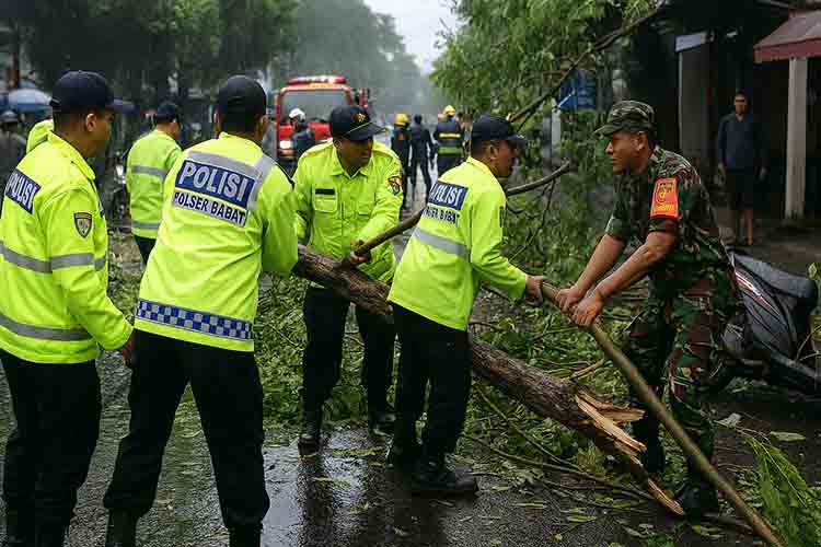 Hujan Deras Disertai Angin Kencang