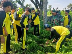 Memperigati Hari Juang TNI AD TH. 2025 Koramil 02/Pesantren bersama Dewan Kebudayaan Kota Kediri Tanam 1.500 Pohon