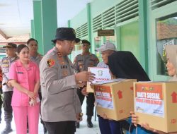 Kapolres Probolinggo Salurkan Bantuan untuk Warga Terdampak Banjir di Tiris
