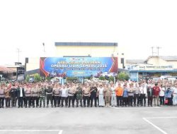 Apel Gelar Pasukan Ops Lilin Semeru 2025, Polres Kediri Perkuat Sinergi Pengamanan Nataru