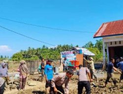 Polri dan Warga Bersinergi Pulihkan Pascabanjir di Pidie Jaya
