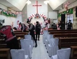 Polres Bojonegoro Lakukan Sterilisasi Gereja Jelang Ibadah Natal